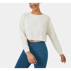 HALARA In My Feels Dropped Shoulder Long Sleeve Cropped Sports Top‎